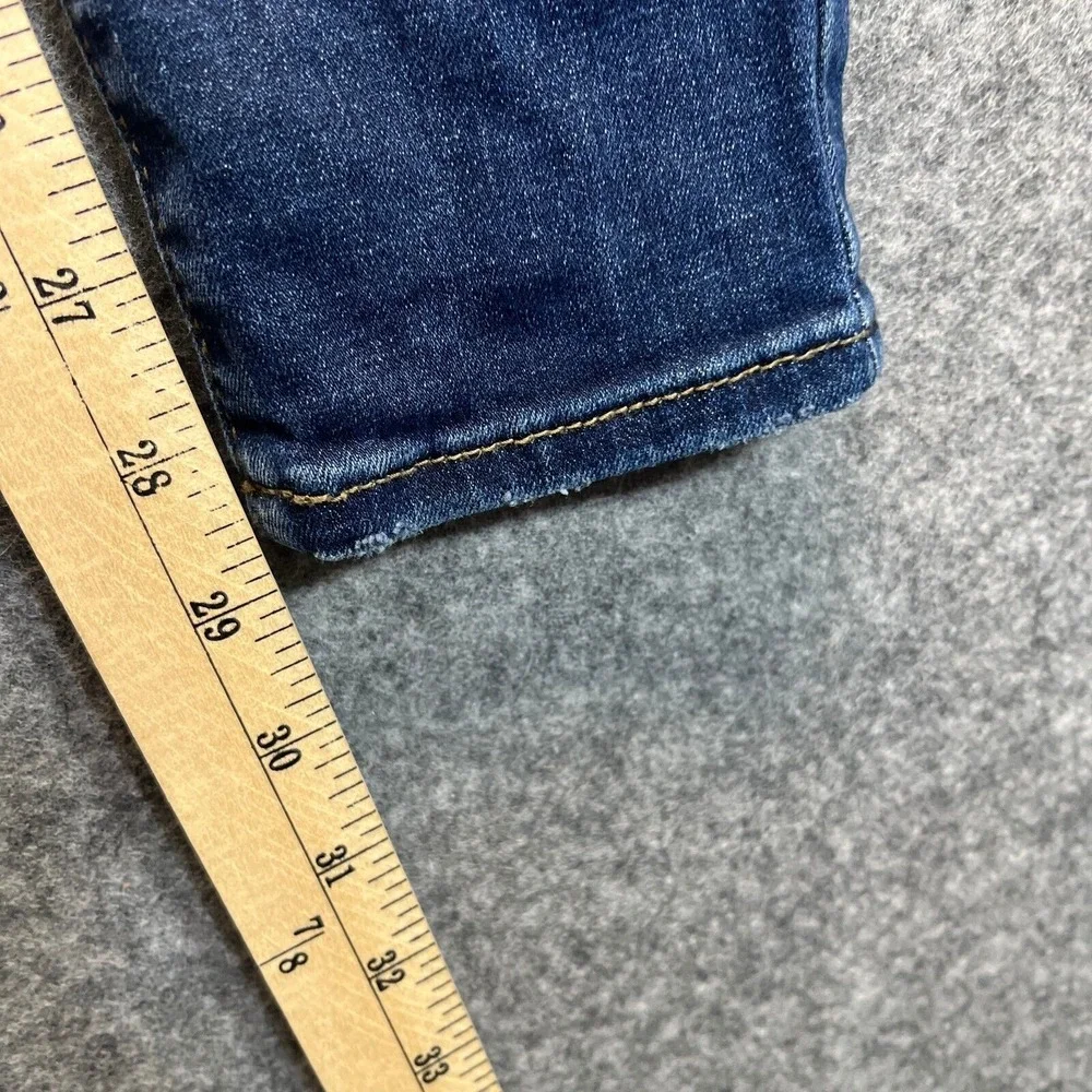 Hudson‎ Jeans Womens Size 24 Blair Super Skinny Dark Blue Stretch Mid Rise